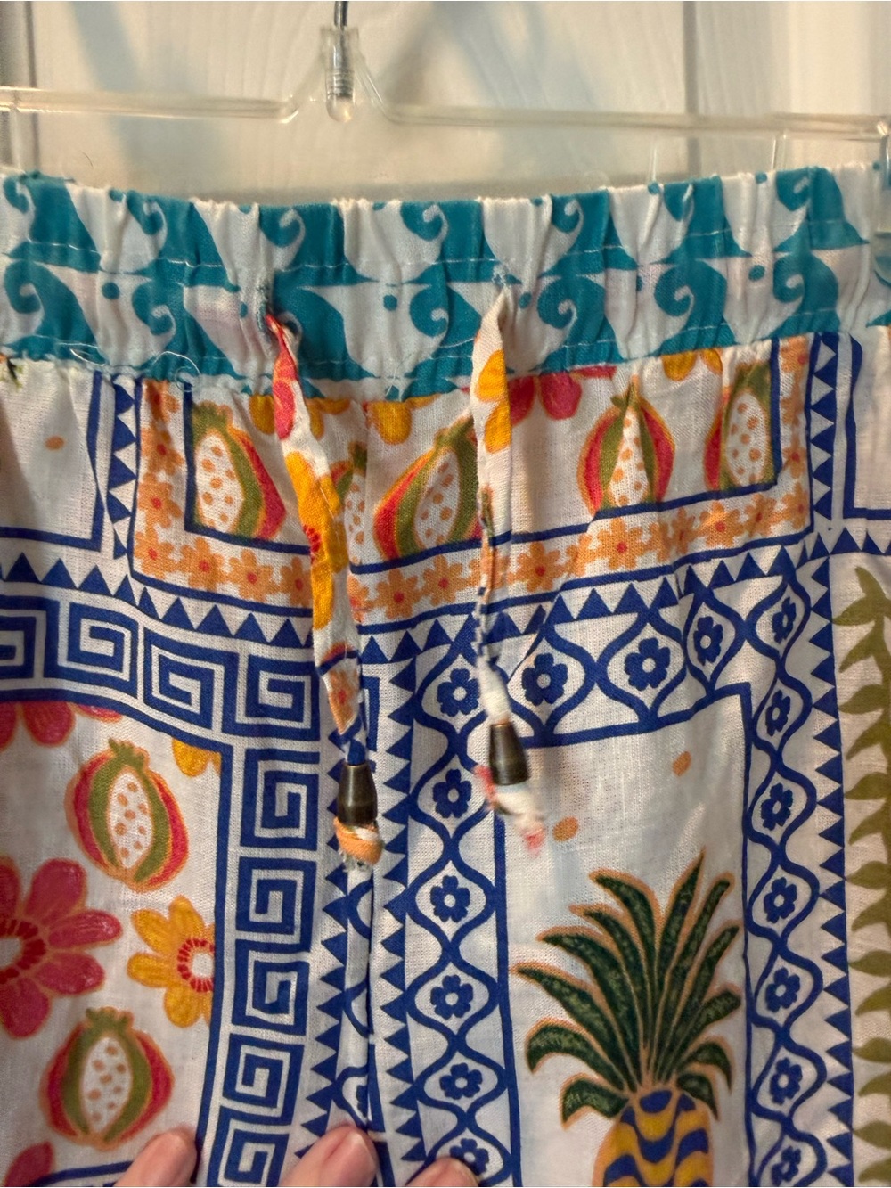 # Rachel Zoe XL Multicolor Tropical Print Harem Pants - Picture 4 of 7